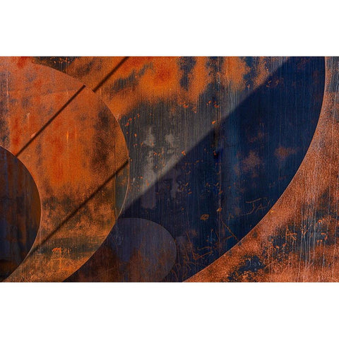 Artistic rusty look Black Modern Wood Framed Art Print by Van Son, Greetje