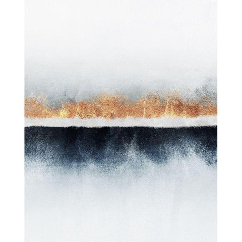 Horizon White Modern Wood Framed Art Print by Fredriksson, Elisabeth