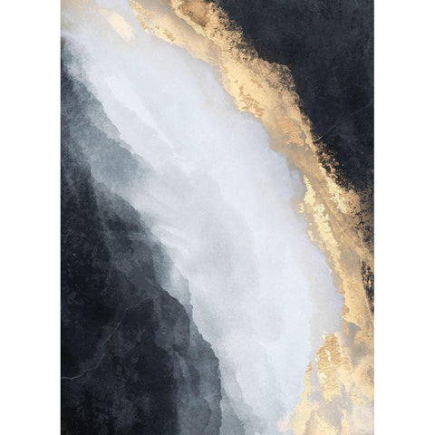 Stream Black Modern Wood Framed Art Print by Fredriksson, Elisabeth