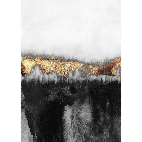 Gloomy White Modern Wood Framed Art Print by Fredriksson, Elisabeth