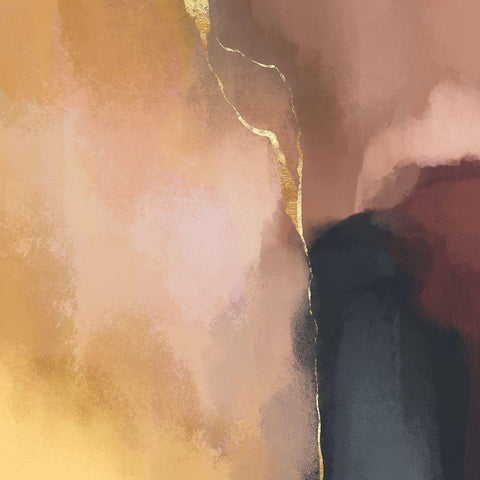 Stay Calm Black Modern Wood Framed Art Print with Double Matting by Fredriksson, Elisabeth