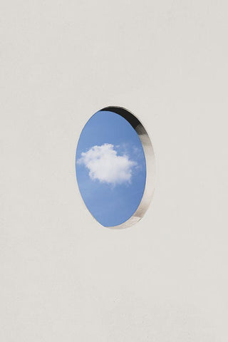 Cloud services White Modern Wood Framed Art Print with Double Matting by Cederberg, Marcus