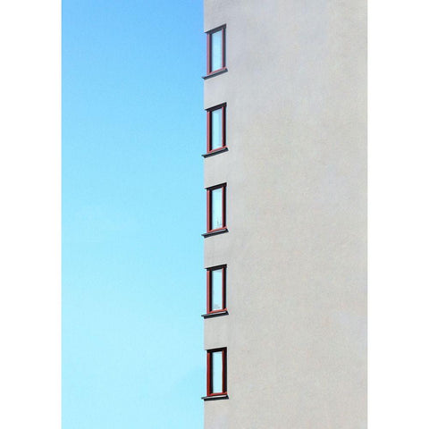 Corner row Black Modern Wood Framed Art Print by Cederberg, Marcus