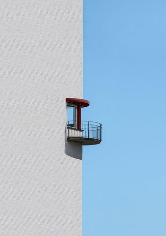 Half in half Black Ornate Wood Framed Art Print with Double Matting by Cederberg, Marcus