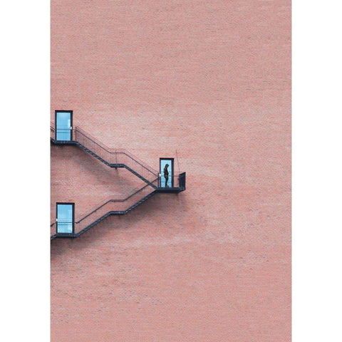 Locked out White Modern Wood Framed Art Print by Cederberg, Marcus