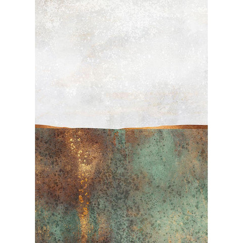 First Snow Gold Ornate Wood Framed Art Print with Double Matting by Fredriksson, Elisabeth