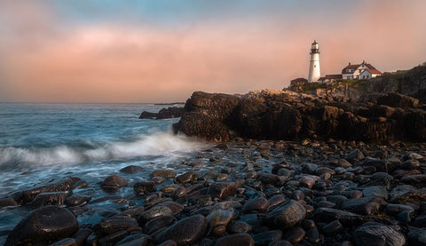 A Moody Day Black Ornate Wood Framed Art Print with Double Matting by Wei, Rong