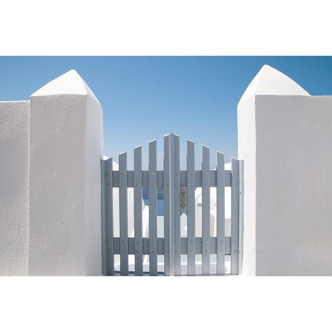 Gateway White Modern Wood Framed Art Print by Wride, Linda