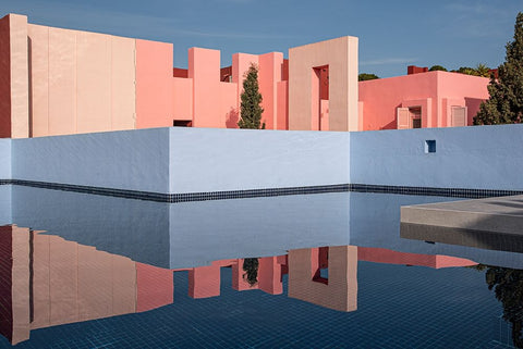 Muralla Roja #26 Black Ornate Wood Framed Art Print with Double Matting by Wride, Linda