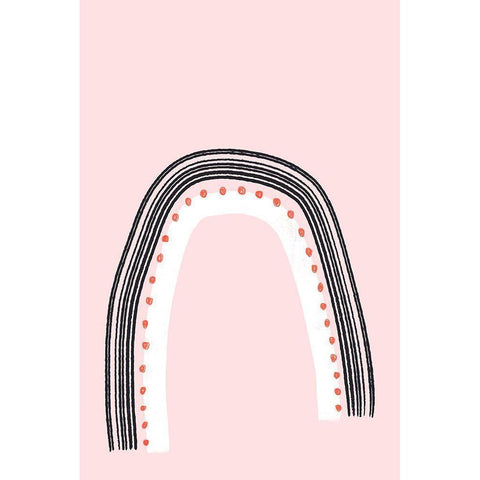 Happy Rainbow White Modern Wood Framed Art Print by Sawall, Anastasia