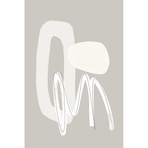 Now or Never White Modern Wood Framed Art Print by Sawall, Anastasia