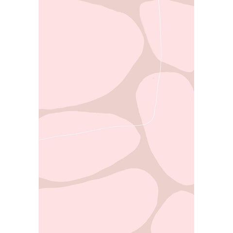 Rose Stones Black Modern Wood Framed Art Print by Sawall, Anastasia