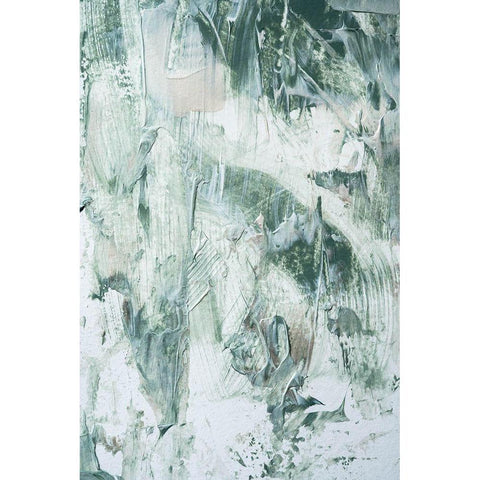 Green Acryl White Modern Wood Framed Art Print by Sawall, Anastasia