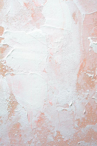 White on Orange White Modern Wood Framed Art Print with Double Matting by Sawall, Anastasia