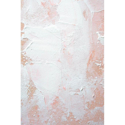 White on Orange Black Modern Wood Framed Art Print by Sawall, Anastasia