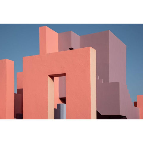 Muralla Roja #48 Black Modern Wood Framed Art Print by Wride, Linda