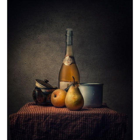 Still Life White Modern Wood Framed Art Print by Adrian Chis, Paul