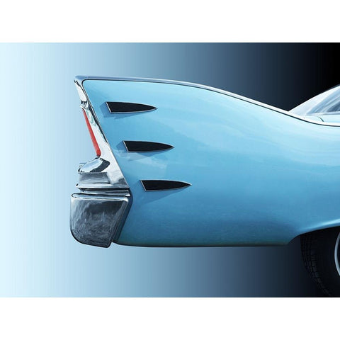 American Classic Car Belvedere 1960 Tail Fin Black Modern Wood Framed Art Print with Double Matting by Gube, Beate