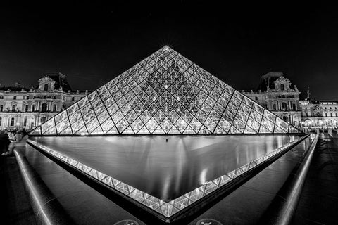 Night Jewel Black Ornate Wood Framed Art Print with Double Matting by Ling, Ariel