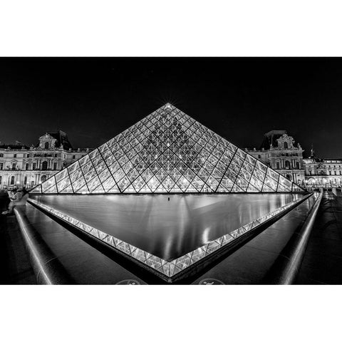 Night Jewel Black Modern Wood Framed Art Print by Ling, Ariel