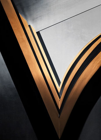 Philharmonic Hall White Modern Wood Framed Art Print with Double Matting by Buczkowski, Tomasz