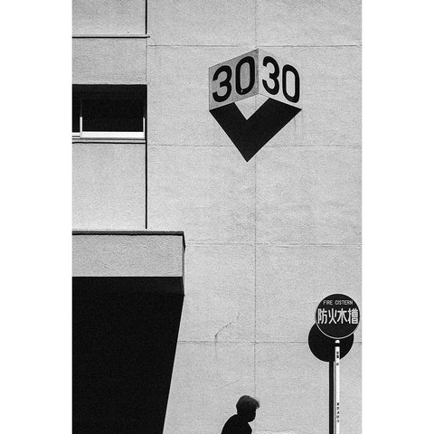 30 White Modern Wood Framed Art Print by Watanabe, Kentaro