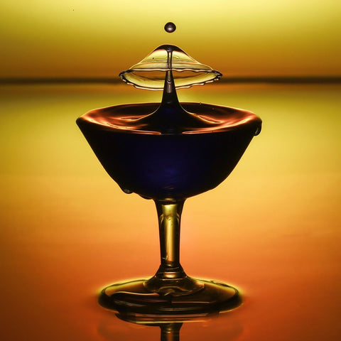 Tropfen Fotografie Black Ornate Wood Framed Art Print with Double Matting by Hoppe, Marco