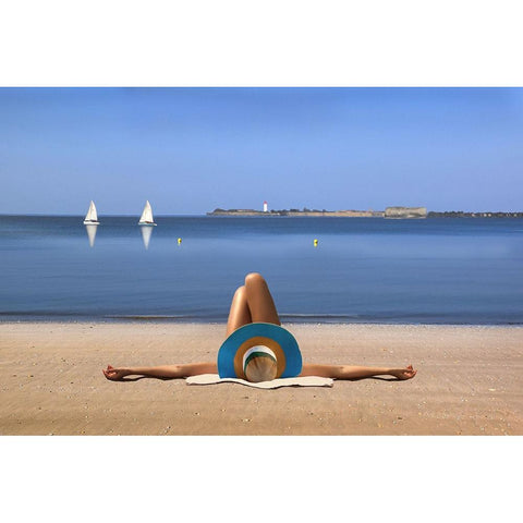 Dolce Vita ! White Modern Wood Framed Art Print by Bacus, Pierre