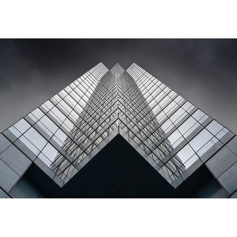 W Black Modern Wood Framed Art Print by Chiodo, David