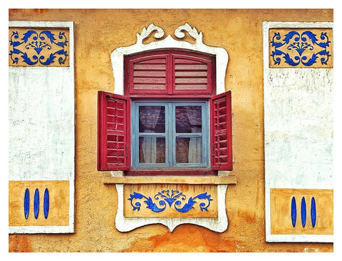 Wide open White Modern Wood Framed Art Print with Double Matting by Grigore, Oana