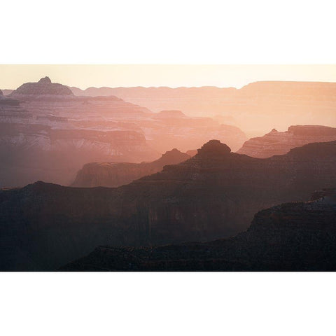 Grand Canyon Black Modern Wood Framed Art Print by Xu, Xiaoyuan