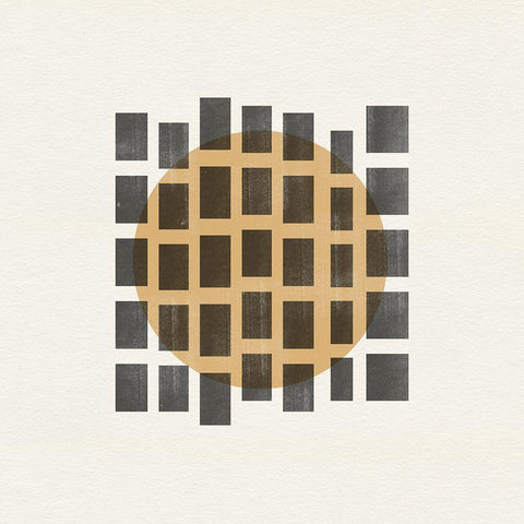 Paper Object No8 Black Modern Wood Framed Art Print with Double Matting by The Miuus Studio