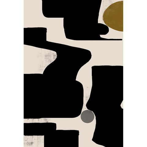 Abstract Art No3 White Modern Wood Framed Art Print by The Miuus Studio