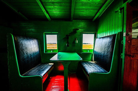 Untitled Black Ornate Wood Framed Art Print with Double Matting by Hermann, Steve