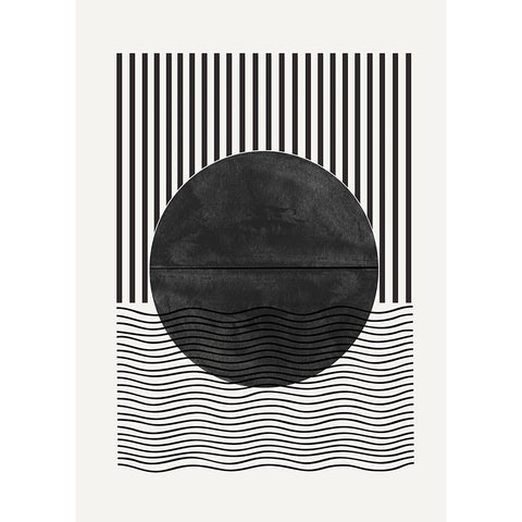 BaB No2. Black Modern Wood Framed Art Print with Double Matting by The Miuus Studio