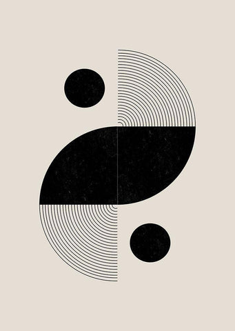 BaB No3. White Modern Wood Framed Art Print with Double Matting by The Miuus Studio