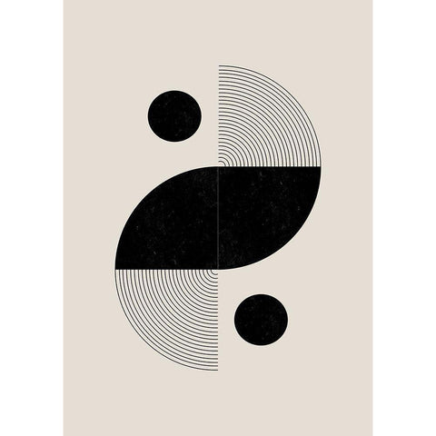 BaB No3. White Modern Wood Framed Art Print by The Miuus Studio