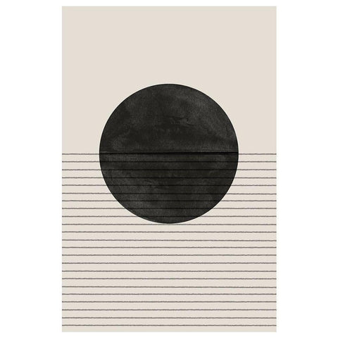 BaB No4. Black Modern Wood Framed Art Print with Double Matting by The Miuus Studio