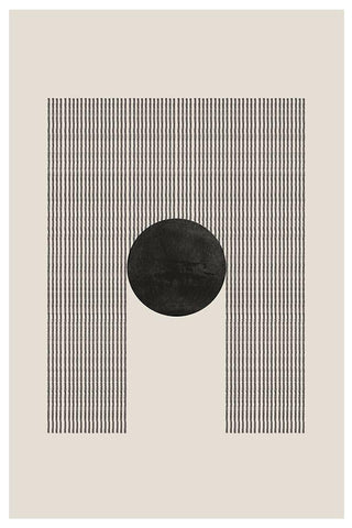 BaB No9. White Modern Wood Framed Art Print with Double Matting by The Miuus Studio