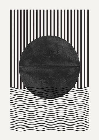 BaB No10. White Modern Wood Framed Art Print with Double Matting by The Miuus Studio