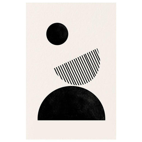 BaB No11. Black Modern Wood Framed Art Print with Double Matting by The Miuus Studio