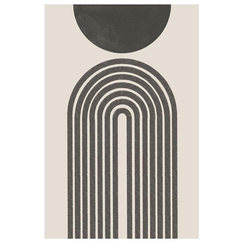 BaB No22. Black Modern Wood Framed Art Print by The Miuus Studio