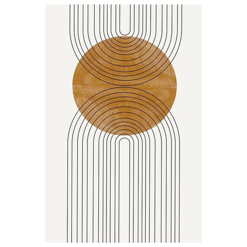 Abstract Flow White Modern Wood Framed Art Print by The Miuus Studio