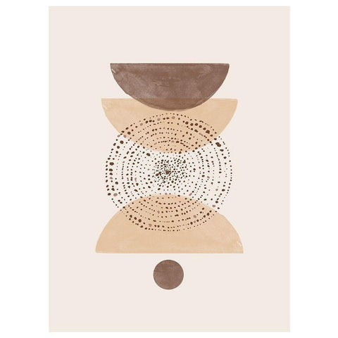 Boho No2. Gold Ornate Wood Framed Art Print with Double Matting by The Miuus Studio