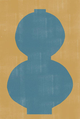 Vase No4. White Modern Wood Framed Art Print with Double Matting by The Miuus Studio