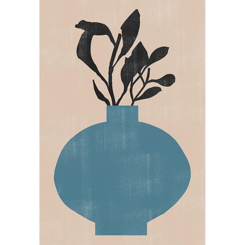 Vase No8. Black Modern Wood Framed Art Print with Double Matting by The Miuus Studio