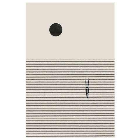 Nonconformist Move White Modern Wood Framed Art Print by The Miuus Studio