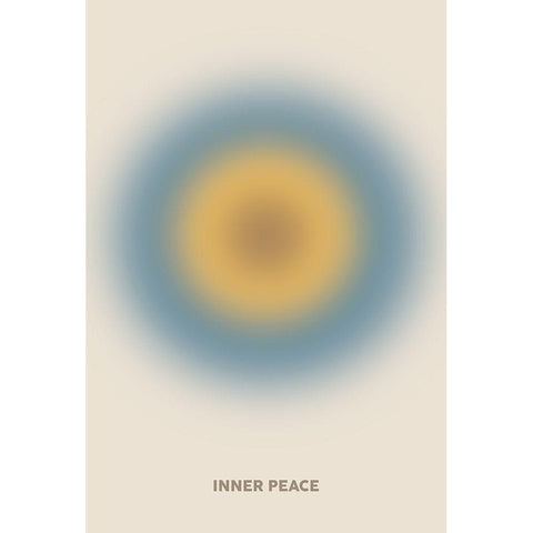 Inner Peace Gold Ornate Wood Framed Art Print with Double Matting by The Miuus Studio