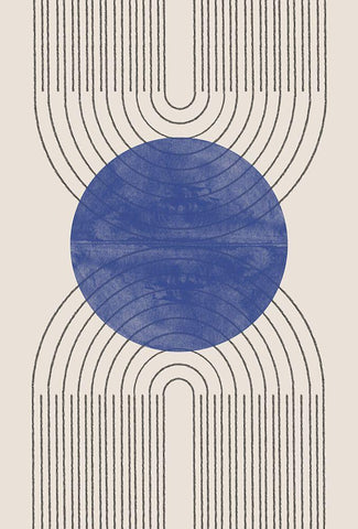 Arch Composition No2. White Modern Wood Framed Art Print with Double Matting by The Miuus Studio