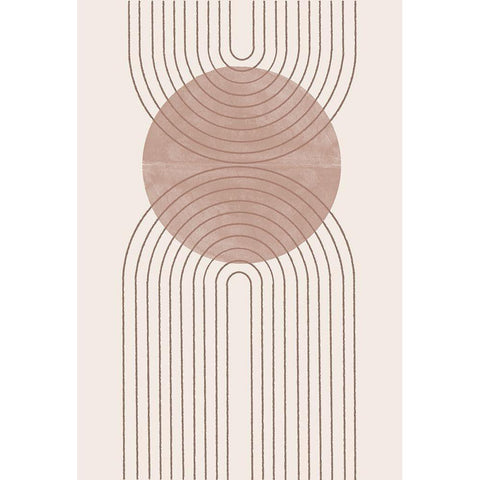 Arch Composition No5. White Modern Wood Framed Art Print by The Miuus Studio